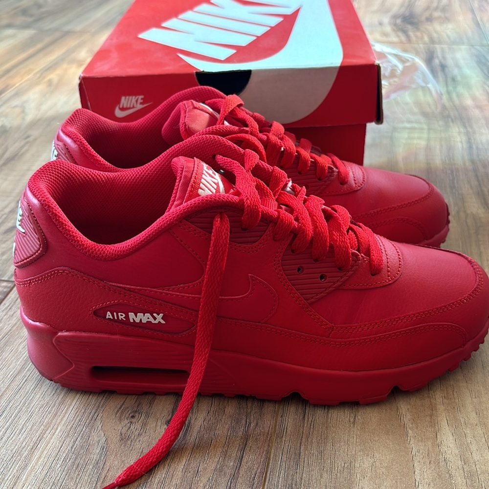 Youth Nike Air Max all red